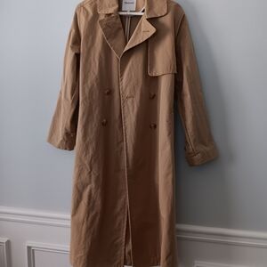 Madewell Women's The Signature Trench Coat Size S Tan Brown